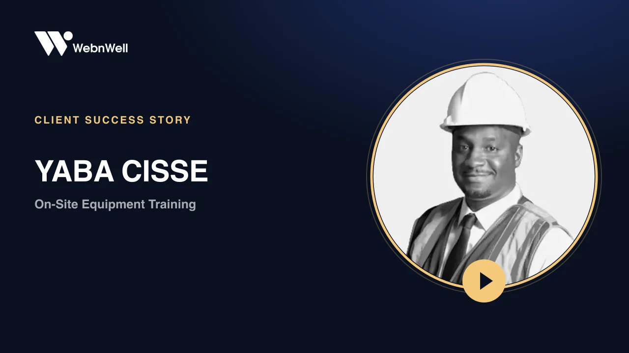 Yaba Cisse – On-Site Equipment Training Video Testimonial